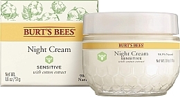 Fragrances, Perfumes, Cosmetics Night Cream for Sensitive Skin - Burt's Bees Sensitive Night Cream
