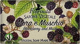 Fragrances, Perfumes, Cosmetics Natural Soap "Blackberry and Musk" - Florinda Blackberry And Musk Natural Soap