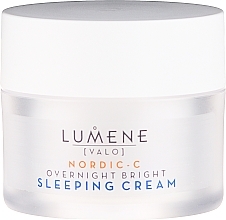Night Restoring Sleep Cream - Lumene Valo Overnight Bright Vitamin C Sleeping Cream — photo N2