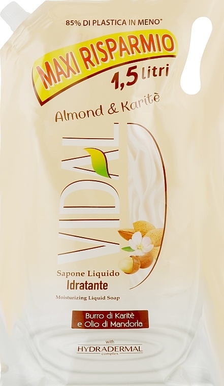 Almond & Shea Butter Liquid Soap - Vidal Liquid Soap Almond & Karite (doypack) — photo N2
