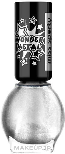 Nail Polish - Miss Sporty Wonder Metal — photo 010 - Ultra Silver