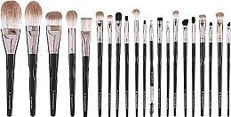 Makeup Brush Set, 21 pcs - Eigshow Black Swan Series — photo N3