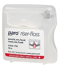 Fragrances, Perfumes, Cosmetics Waxed Dental Floss with Mint & Fluoride - Paro Swiss Riser Floss