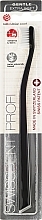 Toothbrush, Extra Soft, black with white - SWISSDENT Profi Gentle Extra Soft — photo N1