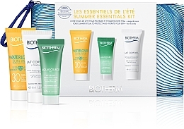 Fragrances, Perfumes, Cosmetics Set - Biotherm Summer Essentials Kit (milk/40ml + gel/20ml + b/milk/40ml + pouch)