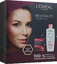 Fragrances, Perfumes, Cosmetics Set - L'Oreal Paris Skin Expert Revitalift Lazer X3 (micell/water/200ml + cr/50ml)