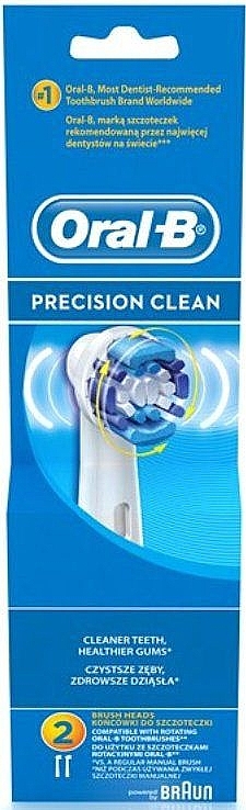 Replacement Electric Toothbrush Head, 2 pcs - Oral-B Precision Clean — photo N1