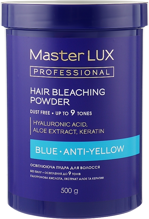 Bleaching Powder - Master LUX Professional Blue Hair Bleaching Powder — photo N1