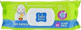 Fragrances, Perfumes, Cosmetics Wet Wipes "Fragrance-Free", 84 pcs - Baby Zaya