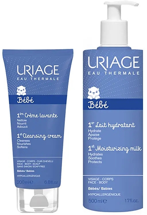 Set - Uriage Babies (cr/200ml + milk/500ml) — photo N1