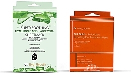 Fragrances, Perfumes, Cosmetics Set - Dr. Eve_Ryouth Super Soothing + 24K Gold + Antioxidant (f/mask/3pcs+eye/patch/5pcs)