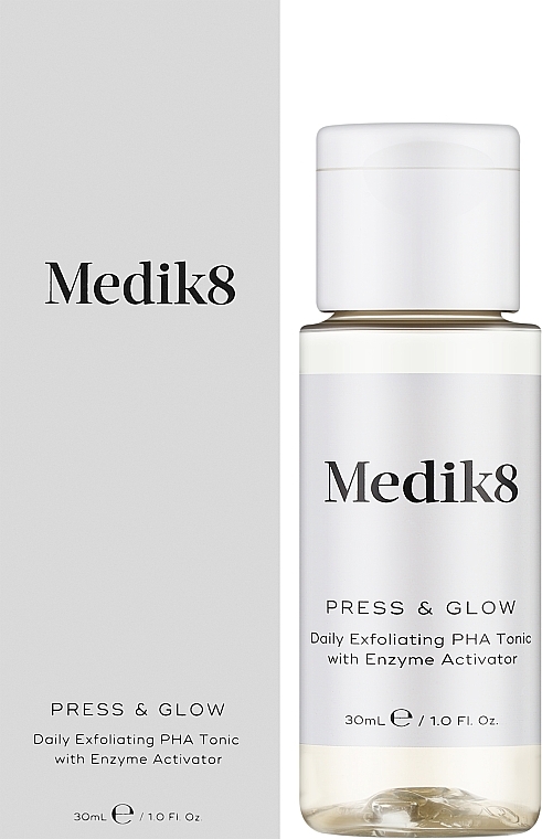 Daily Exfoliating PHA Tonic with Enzyme Activator - Medik8 Press & Glow — photo N2