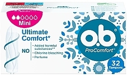 Fragrances, Perfumes, Cosmetics Tampons Mini, 32 pcs - o.b. Pro Comfort
