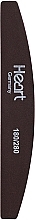 Nail File 180/280, brown - Heart Germany Half Brown — photo N1