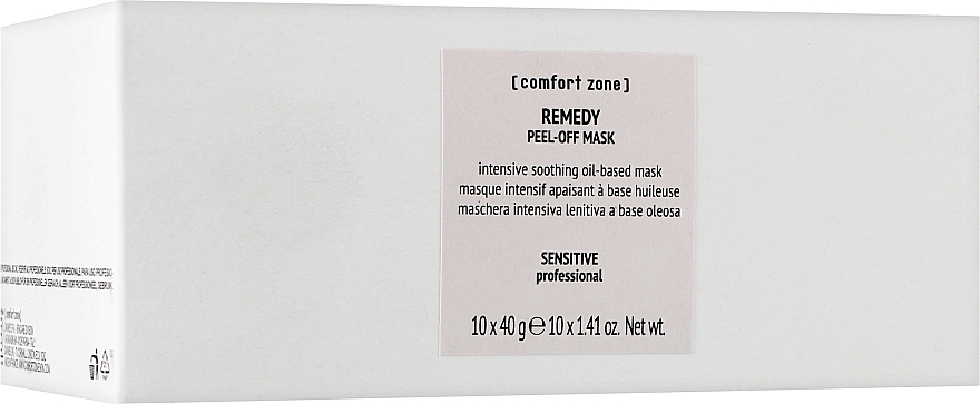 Face Mask - Comfort Zone Remedy Peel Off Mask Intensive Soothing Oil — photo N1