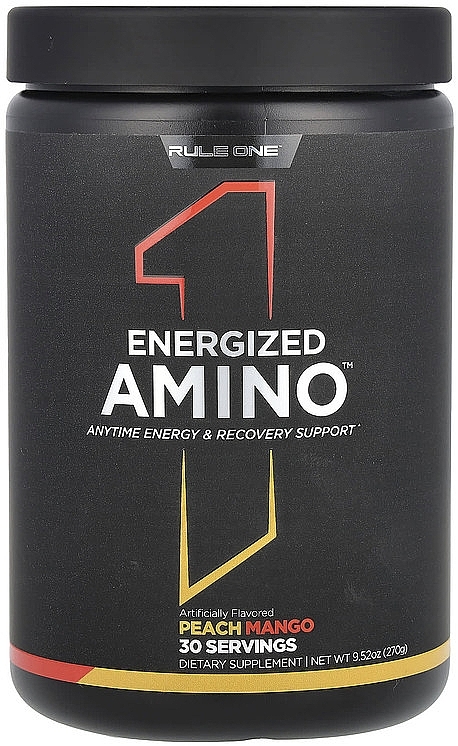 ピーチ マンゴー アミノ酸 - Rule One Energized Amino Peach Mango — photo N1