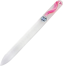 Fragrances, Perfumes, Cosmetics Glass Nail File with Swarovski stone, pink - Blazek Glass Nail File