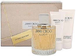 Fragrances, Perfumes, Cosmetics Jimmy Choo Illicit - Set (edp/100ml + b/lot/100ml + sh/gel/100ml)	