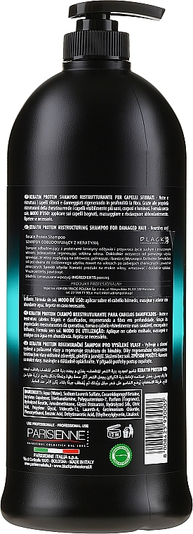 Restructuring Keratin Protein Shampoo for Damaged Hair - Black Professional Line Keratin Protein Shampoo — photo N2