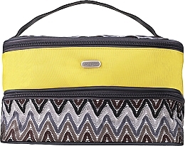 Women Toiletry Bag "ZigZags" 94019, yellow-brown - Top Choice — photo N5