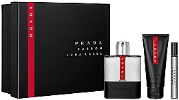 Fragrances, Perfumes, Cosmetics Prada Luna Rossa Carbon - Set (edt/100ml + edt/mini/10ml + sh/gel/100ml)