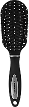 Fragrances, Perfumes, Cosmetics Oval Massage Mini Hair Brush, grey - Titania Softtouch