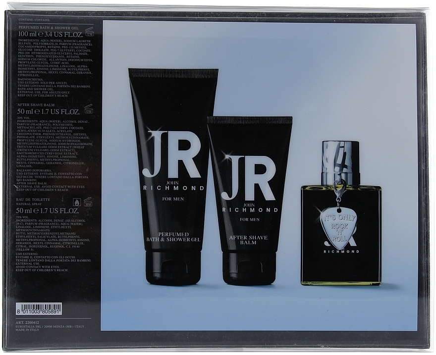 John Richmond for Men - Set (edt/50ml + ash/balm/50ml + sh/g/100ml) — photo N6