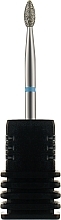 Diamond Nail Drill Bit 'Bud', 368 257 023V 2.3 mm, blue mark - Tufi Profi Premium — photo N1