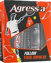 Fragrances, Perfumes, Cosmetics Gift Set "Normal 4" - Men Agressia Normal (sh/gel/250ml + deo/spr/150ml)