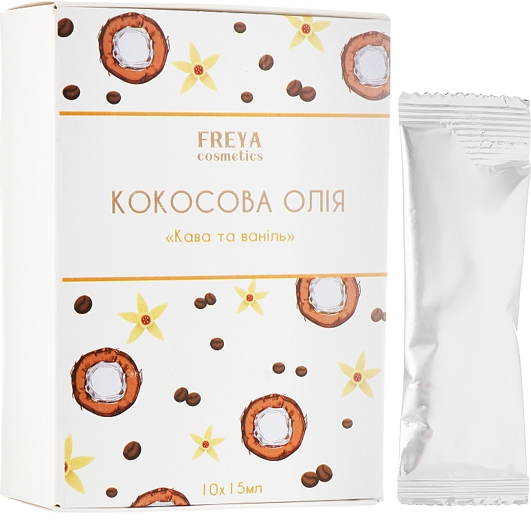 Coconut Oil "Coffee & Vanilla" - Freya Cosmetics — photo N1