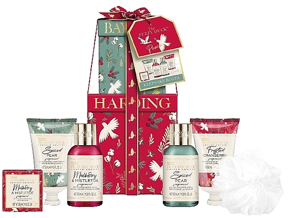 Set, 6 products - Baylis & Harding The Fuzzy Duck Winter Wonderland Luxury Pamper Present Gift Set — photo N1