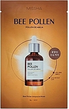 Bee Pollen Sheet Mask - Missha Bee Pollen Ampouler Mask — photo N1