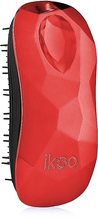 Hair Brush - Ikoo Home Black Dragon Lady Red — photo N2