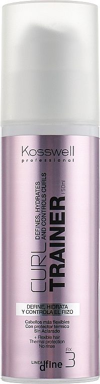 Thermal Protection for Curly Hair - Kosswell Professional Dfine Curl Trainer — photo N1