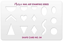 Fragrances, Perfumes, Cosmetics Stamping Template #4 - Moyra Shape Card