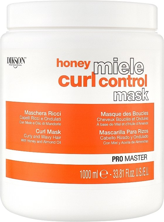 Honey Mask for Curly Hair - Dikson Honey Miele Curl Control Mask — photo N1