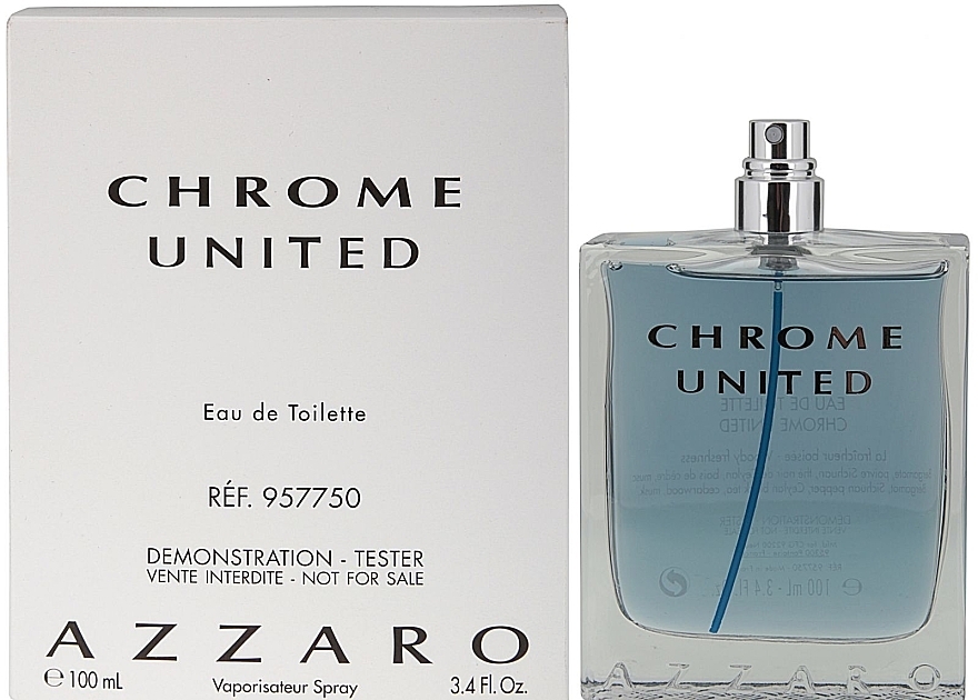 Azzaro Chrome United - Eau de Toilette (tester without cap) — photo N4