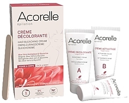 Fragrances, Perfumes, Cosmetics Face & Body Hair Bleaching Set - Acorelle