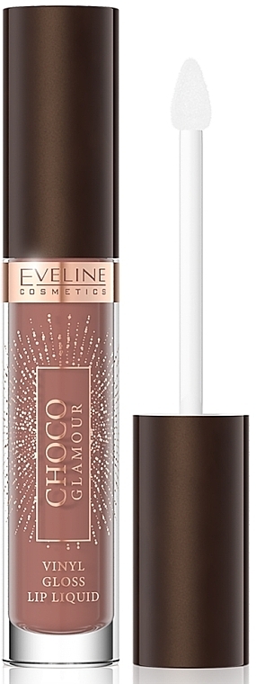 Lip Gloss - Eveline Cosmetics Choco Glamour Vinyl Gloss Lip Liquid — photo N1