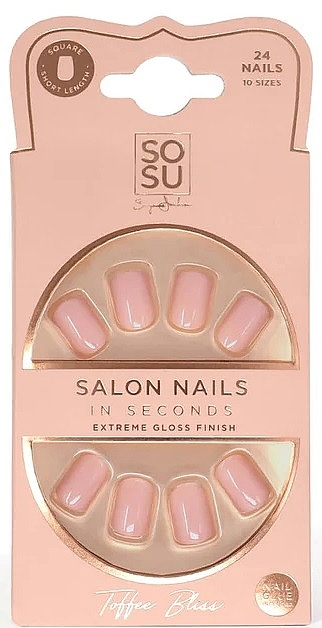 False Nail Set - Sosu by SJ Salon Nails In Seconds Toffee Bliss — photo N1