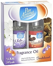 Fragrances, Perfumes, Cosmetics Aroma Oil Set - Pan Aroma Fragrance Oil White Musk & Sandalwood (fr/oil/2x10ml)