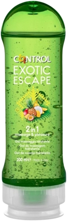 Massage Intimate Gel with Exotic Fruity Aroma - Control Exotic Escape 2 In 1 Moisturizing Massage Gel — photo N1