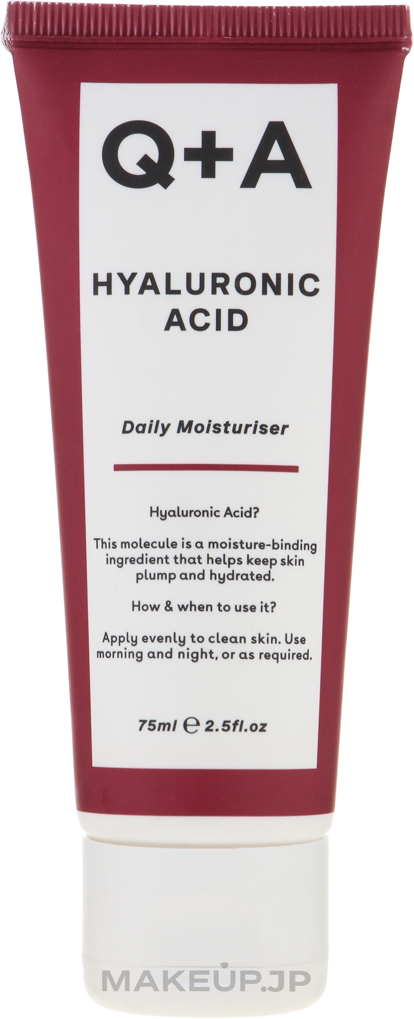 Moisturizing Hyaluron Acid Cream - Q+A Q+A Hyaluronic Acid Daily Moisturiser — photo 75 ml