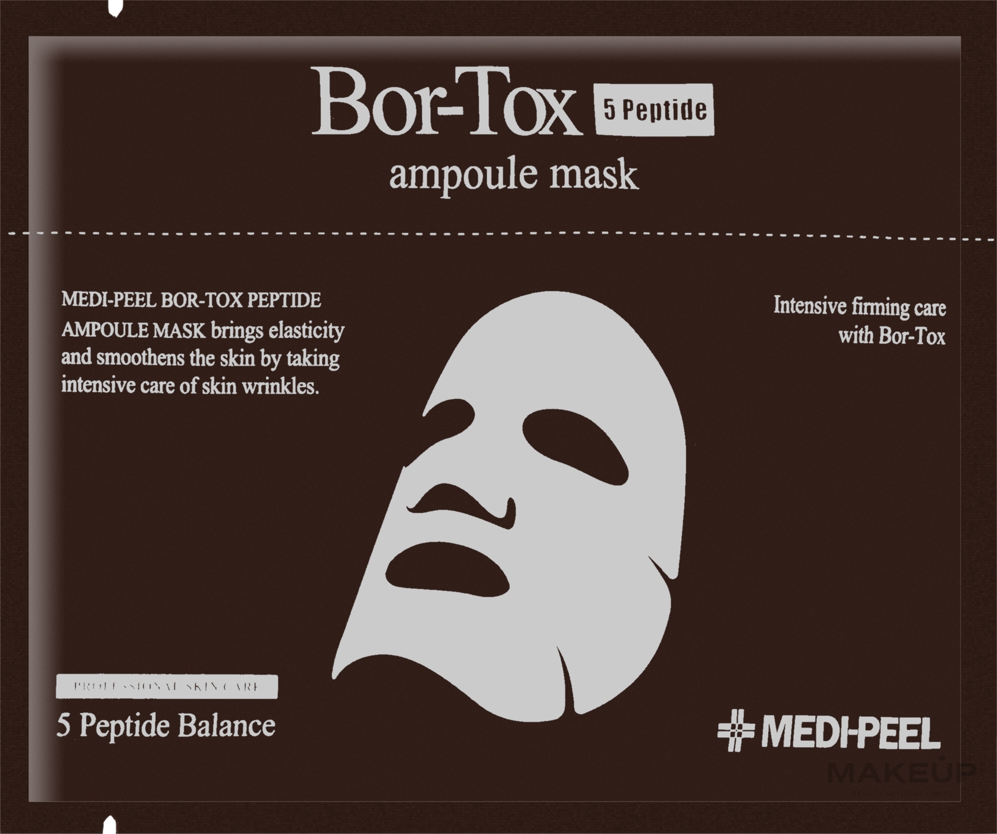 Peptide Complex Lifting Sheet Mask - MEDIPEEL Bor-Tox 5 Peptide Ampoule Mask — photo 30 ml