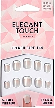 Fragrances, Perfumes, Cosmetics False Nails - Elegant Touch Natural French Bare 144