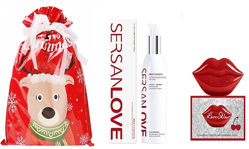 Christmas Gift Set - Sersanlove Love Skin (b/lot/260ml + lip patches/20pcs) — photo N1