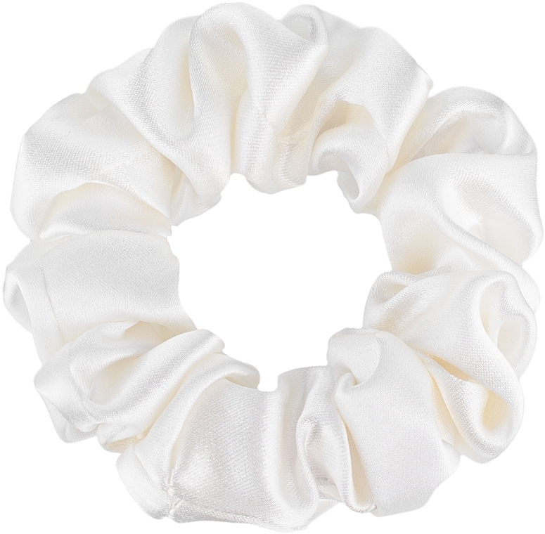 Natural Silk Scrunchie, milk - MAKEUP Midi Scrunchie Milk — photo N1