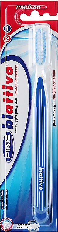 Biattivo Toothbrush, medium, blue - Piave Medium Toothbrush — photo N1