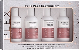 Fragrances, Perfumes, Cosmetics Set - Makeup Revolution Haircare Bond Plex (tr/100ml + sh/100ml + cond/100ml + h/cr/100ml)