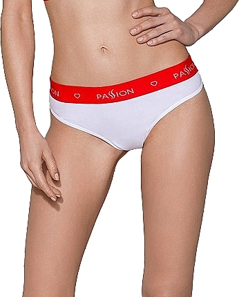 Sport Thong Panties, white/red - Passion — photo N1